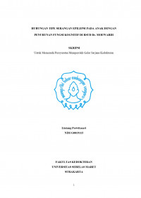 HUBUNGAN TIPE SERANGAN EPILEPSI PADA ANAK DENGAN PENURUNAN FUNGSI KOGNITIF DI RSUD Dr. MOEWARDI