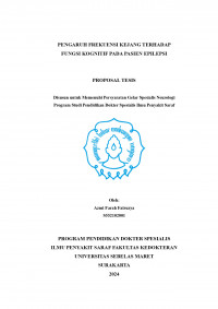 PENGARUH FREKUENSI KEJANG TERHADAP  FUNGSI KOGNITIF PADA PASIEN EPILEPSI