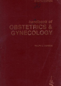 Handbook Of Obstetrics & Gynecology Eighth Edition