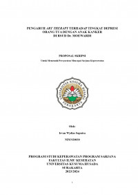 PENGARUH ART THERAPY TERHADAP TINGKAT DEPRESI ORANG TUA DENGAN ANAK KANKER  DI RSUD Dr. MOEWARDI