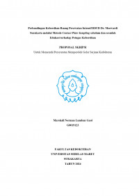Perbandingan Kebersihan Ruang Perawatan Intensif RSUD Dr. Moewardi Surakarta melalui Metode Contact Plate Sampling sebelum dan sesudah Edukasi terhadap Petugas Kebersihan