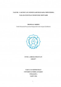 FAKTOR – FAKTOR YANG MEMENGARUHI KEJADIAN HIPOTERMIA PADA BAYI RUJUKAN DI RSUD DR. MOEWARDI