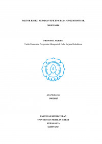 FAKTORRISIKOKEJADIANEPILEPSIPADAANAKDIRSUDDR. MOEWARDI