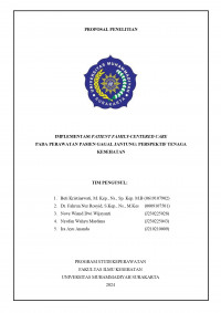 IMPLEMENTASI PATIENT FAMILY-CENTERED CARE
PADA PERAWATAN PASIEN GAGAL JANTUNG: PERSPEKTIF TENAGA
KESEHATAN