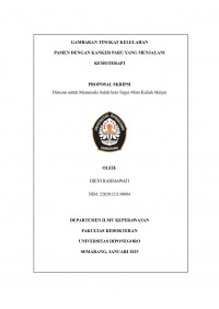 GAMBARAN TINGKAT KELELAHAN  PASIEN DENGAN KANKER PARU YANG MENJALANI KEMOTERAPI