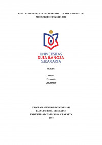 Image of KUALITAS HIDUP PASIEN DIABETES MELITUS TIPE 2 DI RSUD DR. MOEWARDI SURAKARTA 2024