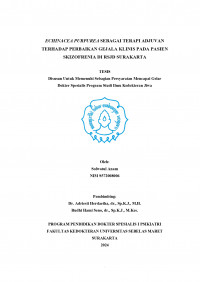 ECHINACEA PURPUREA SEBAGAI TERAPI ADJUVAN
TERHADAP PERBAIKAN GEJALA KLINIS PADA PASIEN 
SKIZOFRENIA DI RSJD SURAKARTA
