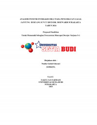 ANALISIS POTENSI INTERAKSI OBAT PADA PENGOBATAN GAGAL JANTUNG  DI RUANG ICVCU RSUD DR. MOEWARDI SURAKARTA TAHUN 2024