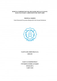 Image of HUBUNGAN HIPERTENSI PADA IBU HAMIL DENGAN PANJANG BADAN BAYI BARU LAHIR DI RSUD DR. MOEWARDI