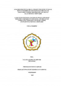 ANALISIS EFEKTIVITAS BIAYA TERAPI CITICOLINE TUNGGAL DENGAN KOMBINASI CITICOLINE DAN PIRACETAM PADA PASIEN STROKE ISKEMIK DI RUANG RAWAT  JALAN RSUD Dr. MOEWARDI