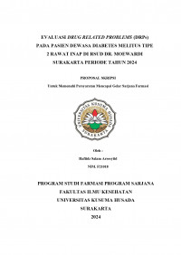 EVALUASI DRUG RELATED PROBLEMS (DRPs) PADA PASIEN DEWASA DIABETES MELITUS TIPE 2 RAWAT INAP DI RSUD DR. MOEWARDI SURAKARTA PERIODE TAHUN 2024