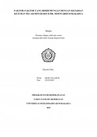 Image of FAKTOR-FAKTOR YANG BERHUBUNGAN DENGAN KEJADIAN KETUBAN PECAH DINI DI RSUD DR. MOEWARDI SURAKARTA