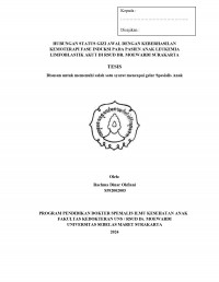 HUBUNGAN STATUS GIZI AWAL DENGAN KEBERHASILAN
KEMOTERAPI FASE INDUKSI PADA PASIEN ANAK LEUKEMIA
LIMFOBLASTIK AKUT DI RSUD DR. MOEWARDI SURAKARTA