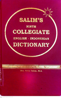 SALIM'S NINTH COLLEGIATE ENGLISH-INDONESIA DICTIONARY