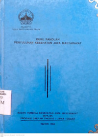 BUKU PANDUAN PENYULUHAN KESEHATAN JIWA MASYARAKAT