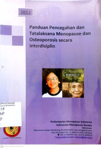 PANDUAN PENCEGAHAN DAN TATALAKSANA MENOPOUSE DAN OSTEOPOROSIS SECARA INTERDISIPLIN