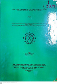 EFEK ASAM ASKORBAT TERHADAP KADAR SUPEROXIDE
DISMUTASE PADA TONSILITIS KRONIK