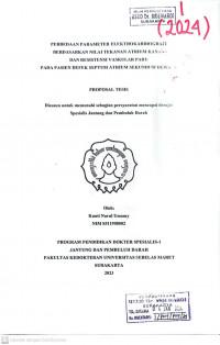 PERBEDAAN PARAMETER ELEKTROKARDIOGRAFI BERDASARKAN NILAI TEKANAN ATRIUM KANAN DAN RESISTENSI VASKULAR PARU PADA PASIEN DEFEK SEPTUM ATRIUM SEKUNDUM DEWASA