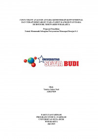 Image of COST-UTILITY ANALYSIS ANTARA KEMOTERAPI KONVENSIONAL DAN TERAPI BERTARGET PADA PASIEN KANKER PAYUDARA  DI RSUD DR. MOEWARDI SURAKARTA