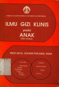 Image of ILMU GIZI KLINIS Pada ANAK