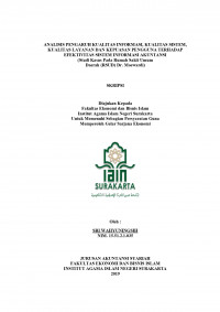 Image of ANALISIS PENGARUH KUALITAS INFORMASI, KUALITAS SISTEM,
KUALITAS LAYANAN DAN KEPUASAN PENGGUNA TERHADAP
EFEKTIVITAS SISTEM INFORMASI AKUNTANSI
(Studi Kasus Pada Rumah Sakit Umum
Daerah (RSUD) Dr. Moewardi)