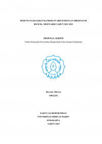 HUBUNGAN KEJADIAN KANKER OVARIUM DENGAN OBESITAS DI RSUD Dr. MOEWARDI TAHUN 2021-2025