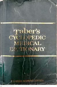 TABER'S CYCLOPEDIC MEDICAL DICTIONARY (PG ASIAN ECONOMY EDITION)