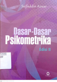 DASAR-DASAR PSIKOMETRIKA EDISI II