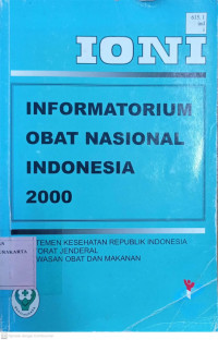 IONI (INFORMATORIUM OBAT NASIONAL INDONESIA) 2000